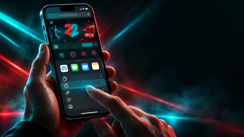 22BET auf dem iPhone über den Browser